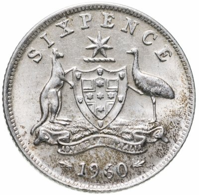 купить Австралия 6 пенсов (pence) 1960