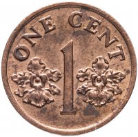 Купить Сингапур 1 цент (cent) 1992-2009, случайная дата