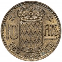 Купить Монако 10 франков (francs) 1951