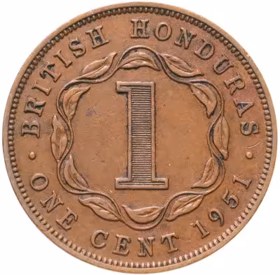 купить Британский Гондурас 1 цент (cent) 1947-1951, случайный год