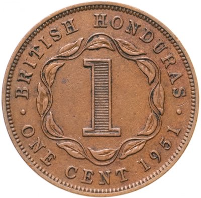 купить Британский Гондурас 1 цент (cent) 1947-1951, случайный год