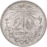 купить Мексика 20 центаво (centavos) 1937