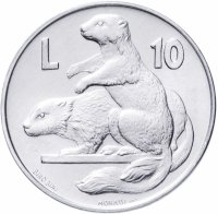 купить Сан-Марино 10 лир (lire) 1975 "Любовь у животных"