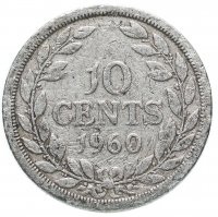 Купить Либерия 10 центов (cents) 1960