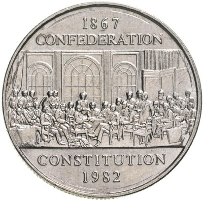 купить Канада 1 доллар (dollar) 1982 "115 лет конституции Канады"