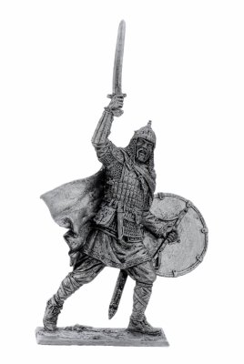 купить Оловянный солдатик, Дружинник, Киевская Русь, 10-11 век, Россия, 2021