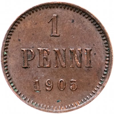 купить 1 пенни (penni) 1905, монета для Финляндии
