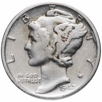 Купить США 1 дайм (10 центов) 1942