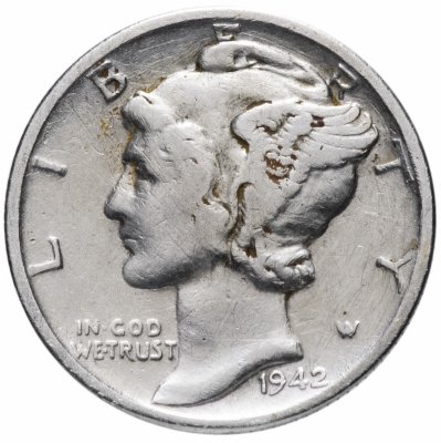 купить США 1 дайм (10 центов) 1942