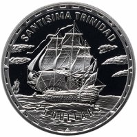 Купить Соломоновы острова 25 долларов 2005 "Легендарные боевые корабли - Santisima Trinidad ("Сантисима-Тринидад"), флот Испании"