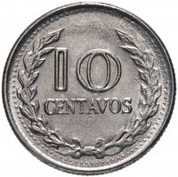 Купить Колумбия 10 сентаво (centavos) 1969-1971