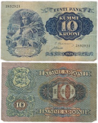 купить Эстония 10 крон 1928
