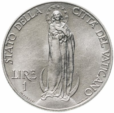 купить Ватикан 1 лира (lira) 1934
