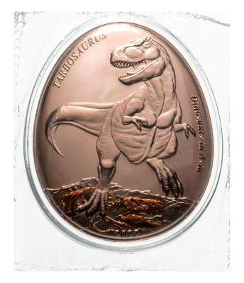 купить Самоа 20 центов (cents) 2022 "Динозавры в Азии- Тарбозавр" (в капсуле)