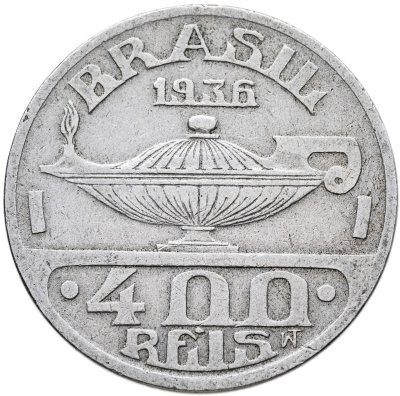 купить Бразилия 400 реалов (рейс, reis) 1936