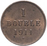 купить Гернси 1 дубль (double) 1911