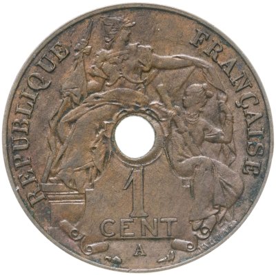 купить Французский Индокитай 1 сантим (centime) 1912