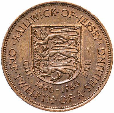 купить Джерси 1/12 шиллинга (shilling) 1960 "300 лет вступления на престол короля Карла II"
