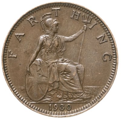купить Великобритания 1 фартинг (farthing) 1930