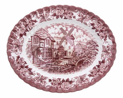 купить Блюдо декоративная "Merrie Olde", фарфор, деколь, Англия, 1970-1990 гг.