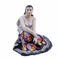 купить Статуэтка "Цыганка Земфира", фарфор, роспись, Дулевский фарфоровый завод (Дулево), скульптор А.Д. Бржезицкая, СССР, 1956 г.