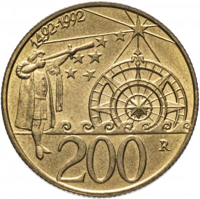 купить Сан-Марино 200 лир 1992 "500 лет открытию Америки"