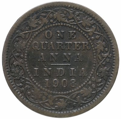 купить Индия (Британская) 1/4 анны (anna) 1908
