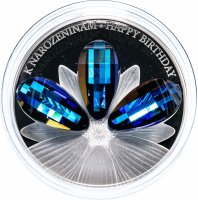 купить Остров Ниуэ 5 долларов 2016 "Цветы С днем рождения", в футляре с сертификатом