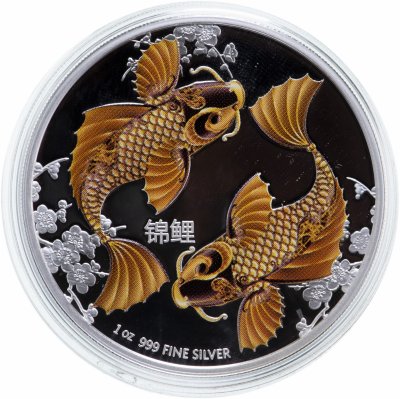 купить Ниуэ 2 доллара 2012 "Фэн-шуй карпы кои", в футляре с сертификатом