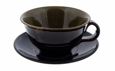 купить Чайная пара с рельефным декором, керамика, СССР, 1960-1980 гг.