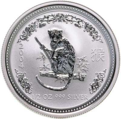 купить Австралия 50 центов 2004 "Год обезьяны"