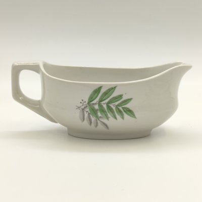 купить Подливочник с растительным декором, фарфор, деколь, Дулевский фарфоровый завод (Дулёво), СССР, 1964 г.