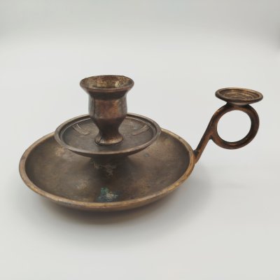 купить Подсвечник на одну свечу (винтаж), медный сплав, литье, Европа, 1900-1930 гг.