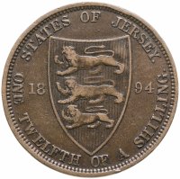 купить Джерси 1/12 шиллинга 1894