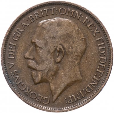купить Великобритания 1/2 пенни 1911-1927 Георг V (большой портрет), случайная дата