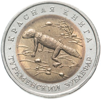 купить 50 рублей 1993 ЛМД туркменский эублефар