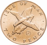 Купить Остров Мэн 2 пенса (pence) 1979
