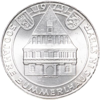 купить Австрия 50 шиллингов (shillings) 1973 500 лет гостинице "Золотой лев"
