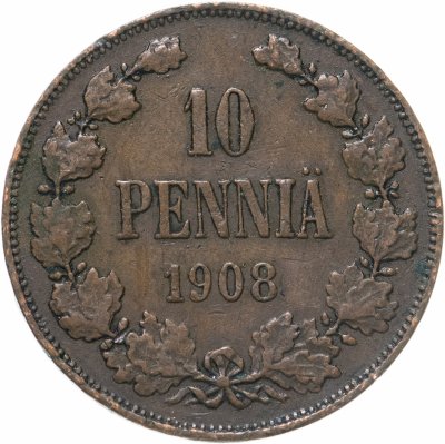 купить 10 пенни (pennia) 1908