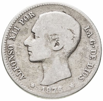 купить Испания 1 песета (peseta) 1876
