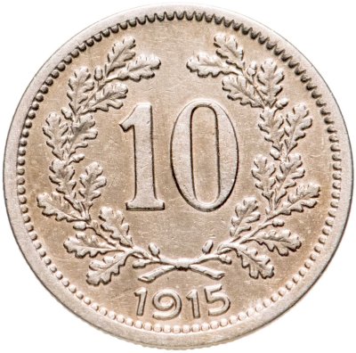 купить Австрия 10 геллеров (heller) 1915