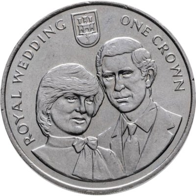 купить Гибралтар 1 крона (crown) 1981 Свадьба Принца Чарльза и Леди Дианы