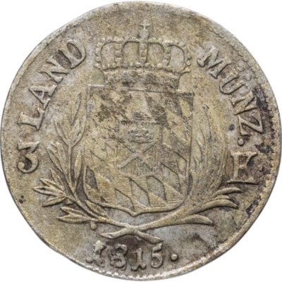 купить Германия, Бавария 3 крейцера 1815
