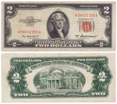 купить США 2 доллара 1953