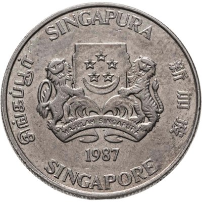 купить Сингапур 20 центов (cents) 1987