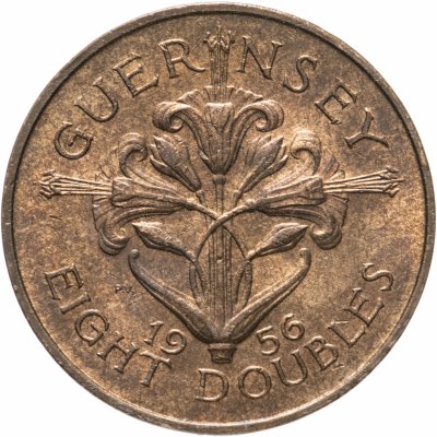 купить Гернси 8 дублей (doubles) 1956