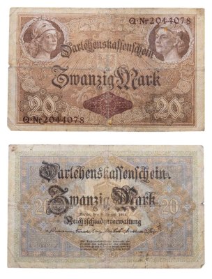 купить Германия 20 марок 1914