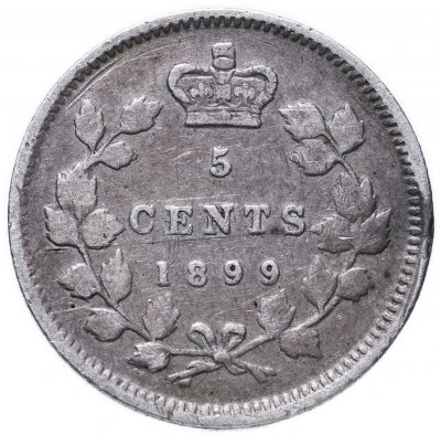 купить Канада 5 центов (cents) 1899