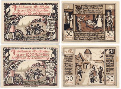 купить Германия (Саксония: Кведлинбург) набор из 2-х нотгельдов 1921