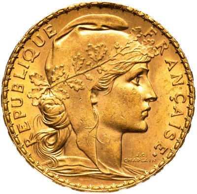 купить Франция 20 франков (francs) 1912
